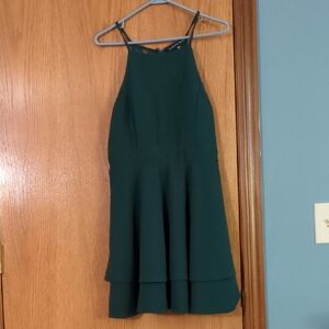 Elegant Green Sleeveless Dress